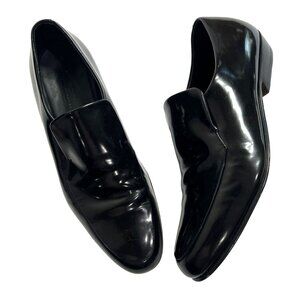 Silvano Sassetti for Jeffrey Rudes Patent Slip On Loafers in Black